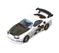1:64 pour Toyota Supra X TopSexret JZA80 North Exhibition Car Model White Carbon Cover Collection nostalgique