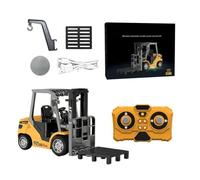 1/64 RC Construction Car - Rechargeable Alloy Toy Vehicle With Lights