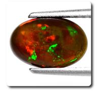 1.67 Cts Opale Noire Wello, Ethiopie, Afrique.