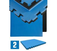1,6qm Tapis de Sol pour Gym - 2,5cm - 2 Dalles en Mousse - 90x90 Puzzles de Sol