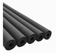 1.7/1.8M Isolation Des Tuyaux Noir Manchon de Protection Épaisseur 9/15/20mm Couverture de Tuyau en Mousse pour Climatisation Outils Poignée(ID6mmxT9mmx1.7m)