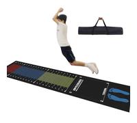 1.7/2.7M Tapis de Test de Saut Long Professionnel pour Enfants Adultes, Tapis de Saut Long Debout Anti-dérapage Double Côté, Tableau D'essai Physique D'absorption de Chocs Silencieux pour L'école, La