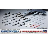 1:72 Hasegawa Aircraft Weapons V:U.S. Missiles And Launcher Set Kit HASX72-9 Mod