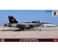 Fa-18f Super Hornet, Vfa 41 Black Aces Cag 1:72 Plastique Model Kit Hasegawa