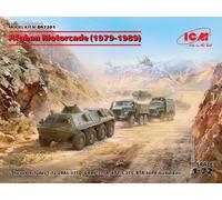 ICM Kit maquette Afghan Motorcade (1979-1989) Ural-375D/A, ATZ-5-375, BTR-60PB 1:72