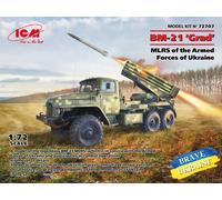 ICM - Maquette Lance Missile Bm-21 'Grad' Mlrs of The Armed Forces of Ukraine 72707 1/72ème Maquette Char Promo