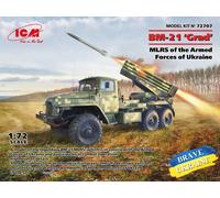 ICM - Maquette lance-missiles BM-21 'Grad' des Forces armées d'Ukraine 72707 - 1/72