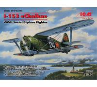 1:72 ICM KIT I-153 Chaika Wwii Soviet Biplane Fighter ICM72074