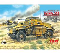 ICM Kit Sd.Kfz.222 véhicule blindé léger allemand échelle 1:72 ICM72411