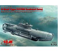 1:72 ICM KIT U-Boat Type Xxviib Seehund Latewwii German Midget Kit ICMS007