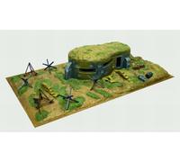 1:72 Italeri Bunker And Accessories Wwii Kit IT6070 Modellino