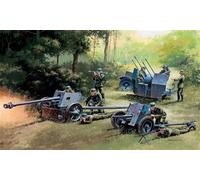1:72 Italeri German Guns Set: Pak35-Pak40-Flak38 Kit IT7026 Modellino