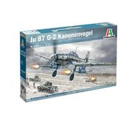 Italeri Maquette Avion Ju-87G-2 Oiseau Canon 1:72 Kit plastique détaillé non laqué