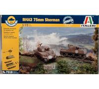 Italeri Maquette M4A3 Sherman I7518 Chars d'assaut x2 Échelle 1:72