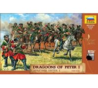 Zvezda - Kit de figurines Dragons russes de Pierre le Grand - 18e s. - 1/72