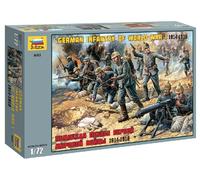 1:72 ZVEZDA Figures Soldier German Infantry Of World War I Kit ZS8083