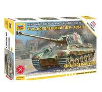 1:72 Zvezda King Tiger Henschel Kit Z5023 Modellino