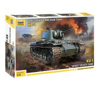 Zvezda Maquette de char KV-1 – Seconde Guerre mondiale – Échelle 1:72 – Kit ZS5070
