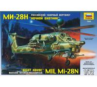 1:72 Zvezda Mil Mi-28n Russian Helicopter Kit Z7255 Modellino