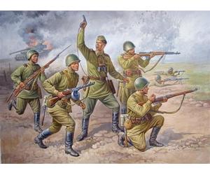 1:72 Zvezda Soviet Infantry Wwii Kit Z8077 Modellino