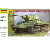 1:72 Zvezda Soviet Tank T-34/76 Kit Z5001 Modellino
