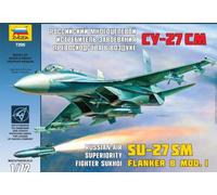 Zvezda Maquette plastique Sukhoï Su-27SM Flanker B Mod.1 chasseur russe Échelle 1/72
