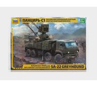 1:72 ZVEZDA Truck Pantir Sa-22 Greyhound Truck Military 4-Assi 2012 Kit ZS5069