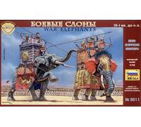 1:72 Zvezda War Elephants Kit Z8011 Modellino