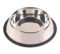 TRIXIE ÉCUELLE EN INOX AVEC ANNEAU EN CAOUTCHOUC D=20CM 24854,