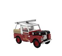 1:76 pour Land Rover 88 Alarme Incendie Camion De Pompiers Modèle De Voiture Kit Jeep Alliage Voiture Jouet Jouets Non RC