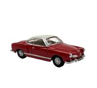 1:76 pour Volkswagen Karmann-GHIA Roadster Alliage Petit Modèle De Voiture Kit Voiture Jouet Jouets Non RC(Rouge)