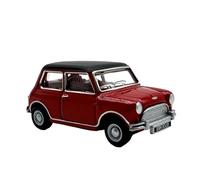1/76 Rouge pour Austin Cooper Mini Voiture Rétro en Alliage Modèle De Voiture Kit Jouet Voiture Cadeau Collection Jouets Non RC
