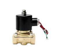1/8" 1/4" 1/2"3/4" 1" 2" Normally Closed Brass Solenoid Valve 220V 24V 12V 24VAC Electric Solenoid Valve For Water Oil Air(1",NBR-SEAL_110VAC)