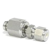 1/8 "1/4" 1/2 "magnétoscope femelle à 6 8mm 1/8" 1/4 "1/2" Tube Double virole Compression SUS 316L coupleur de raccord de tuyau en acier inoxydable(Size:1l4 Inch VCR x 1l4 I)