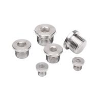 1/8" 1/4" 3/8" 1/2" 3/4" 1" 1-1/4" 1-1/2" 2" BSPP mâle 304 fraisé en acier inoxydable solide avec tête hexagonale à bride(1/8")