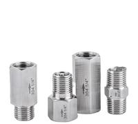 1/8" 1/4" 3/8" 1/2" 3/4" 1" BSPP Female Male 304 Stainlees Steel One Way Non-return Check Valve Water Gas Oil High Pressure(G1l2 Male To Female)