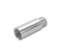 1/8 "1/4" 3/8 "1/2" 3/4 "1" mâle x femelle 304 en acier inoxydable 304 adaptateur de raccord de tuyau sans soudure (longueur 200 mm, 1/2")