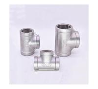 1/8" 1/4" 3/8" 1/2" 3/4" 1" to 2" BSPT Female Tee 3 Ways 304 Stainless Steel Pipe Fitting Water Gas Oil (1")