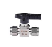 1/8" 1/4" 3/8" 1/2" 3/4" 3 4 6 8 10 12-25mm OD Tube Compression Union Ball Valve 316 304 Stainless Stel Water Gas Fuel(20mm)