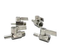 1/8" 1/4" 3/8" 1/2" 3/4" BSPT Femelle Mâle 7 8 10 12 14-20 mm Mini Robinet À Boisseau Sphérique Sanitaire SUS 304 Acier Inoxydable Homebrew(3/4",BSP FEMALE_TYPE-B_20MM)