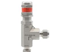 1/8" 1/4" 3/8" 1/2" 3 6 8 10 12 mm Compression Union 316 Stainless Steel Adjustable Spring Pressure Relief Safety Valve 6000 PSI(CP 2200-3000_COMPRESSION)
