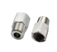 1/8" 1/4" 3/8" 1/2" 5/8" 1" BSPP Female To Male Stainlessl Reducer Bushing Pipe Fitting Connector Coupler High Pressure Gauge(DN40) Plumbing Fittings
