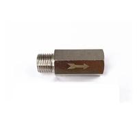 HOMEXO 1/8 "1/4" 3/8 "1/2" BSP Femelle mâle unidirectionnel clapet Anti-Retour en Laiton pneumatique for Air Eau Huile gaz 2 pièces (Color : 1/2", Size : Male to Female)