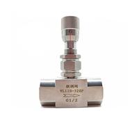 1/8" 1/4" 3/8" 1/2" vanne de régulation en acier inoxydable 304 filetage femelle vanne à pointeau micrométrique avec échelle(1/2")