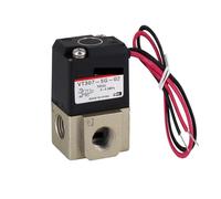 1/8" 1/4" DC 24V AC220V VT307 Series Two Position Three Way High Frequency Solenoid VT307-5G-02 Vacuum Valve VT307-4G-02 Typ NWPNLXEA(VT307-4G-02 AC220,1/4")