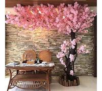 1.8 * 1.5m/70 * 59in,Cerisier Japonais Artificiel, Fleur De Cerisier Artificielle Interieur Exterieur, Rose Fait à La Main, pour La Maison, Le Bureau, La FêTe Ou Le Mariage