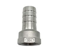 1/8 '' - 2 '' filetage femelle BSP x queue de tuyau barbelé 304 raccord de tuyau d'eau en acier inoxydable réducteur connecteur de couplage de Joint de pagode ERBER (Color : 16mm, Size : 3/8")