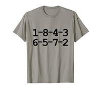 1-8-4-3-6-5-7-2 Big Block V8 Voiture Guy Garage T-Shirt