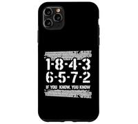 1-8-4-3-6-5-7-2 If You Know 18436572 Ordre de tir Big Block Coque pour iPhone 11 Pro Max
