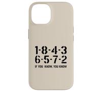 1-8-4-3-6-5-7-2 If You Know 18436572 Ordre de tir Big Block Coque pour iPhone 14